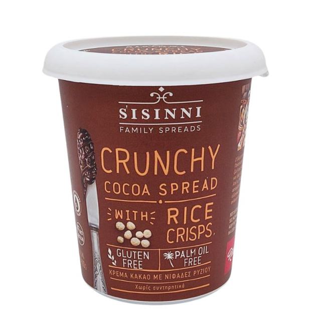 Sisinni Crunchy Πραλίνα Με Νιφάδες Ρυζιού Και Φουντούκι 400gr Χ/ΓΛ