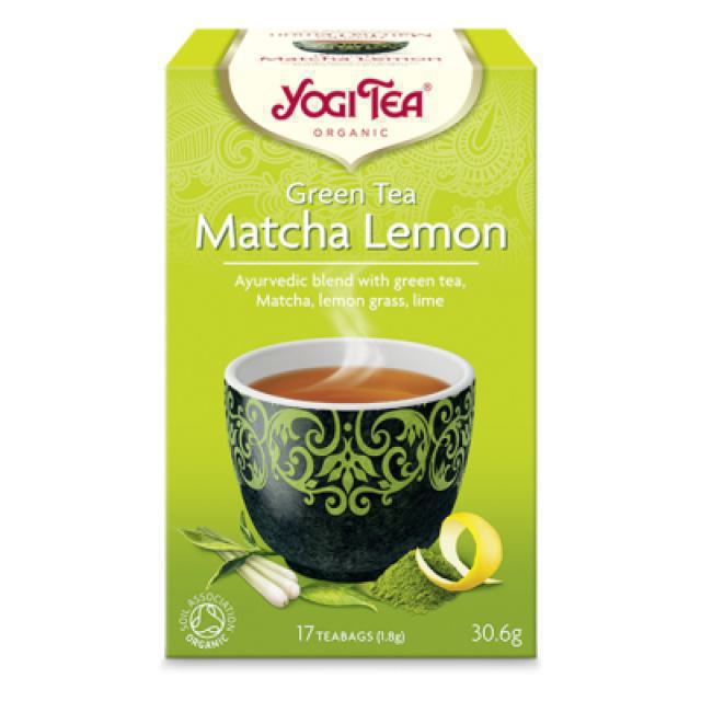 Yogi Tea Πράσινο Τσάι Matcha με λεμόνι 30,6gr