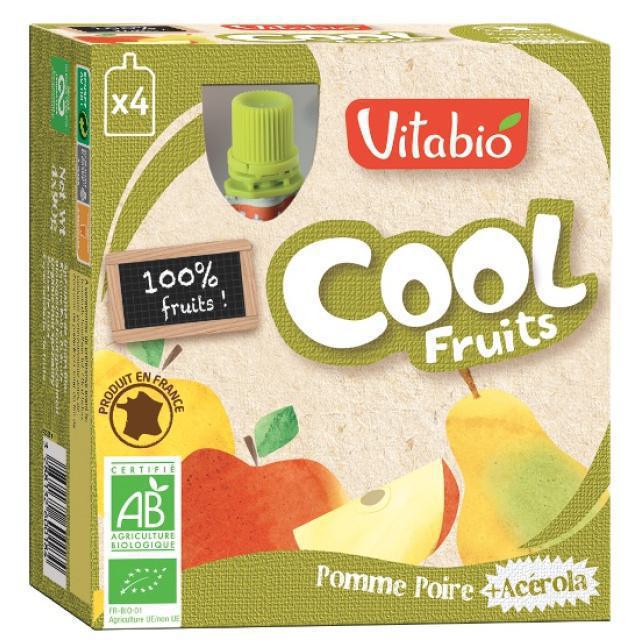 Vitabio Επιδόρπιο Φρούτων Μήλο-Αχλάδι-Ασερόλα 90gr