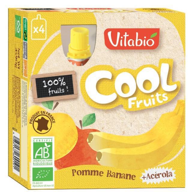 Vitabio Επιδόρπιο Φρούτων Μήλο-Μπανάνα-Ασερόλα 90gr