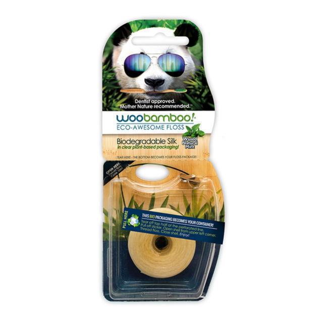 WooBamboo Eco Awesome Floss Mint Οδοντικό Νήμα