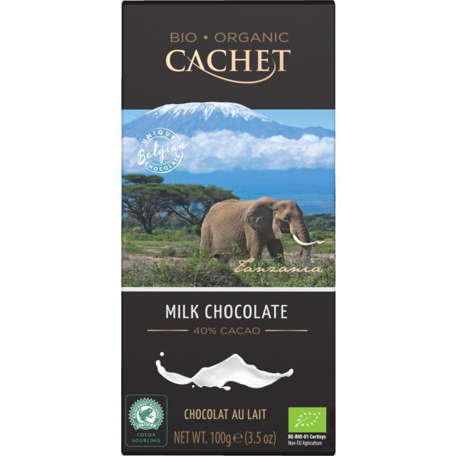 Cachet bio Σοκολάτα γάλακτος 40% κακάο 100gr