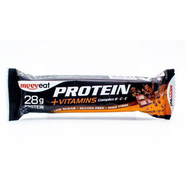 Mooveat Μπάρα πρωτεΐνης με γεύση Choco Crunch 80gr Χ/ΓΛ