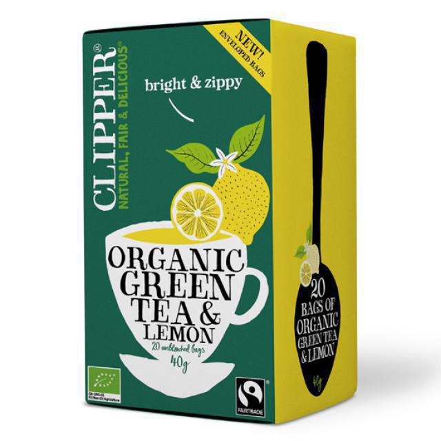 Clipper Πράσινο Τσάι Με 'Αρωμα Λεμόνι (20 φκλ) 40gr