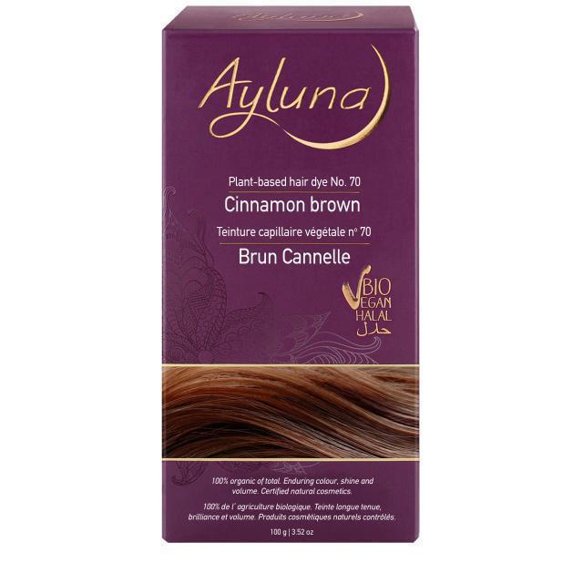 Ayluna Βιολογική Βαφή Μαλλιών Cinnamon Brown No.70 100gr