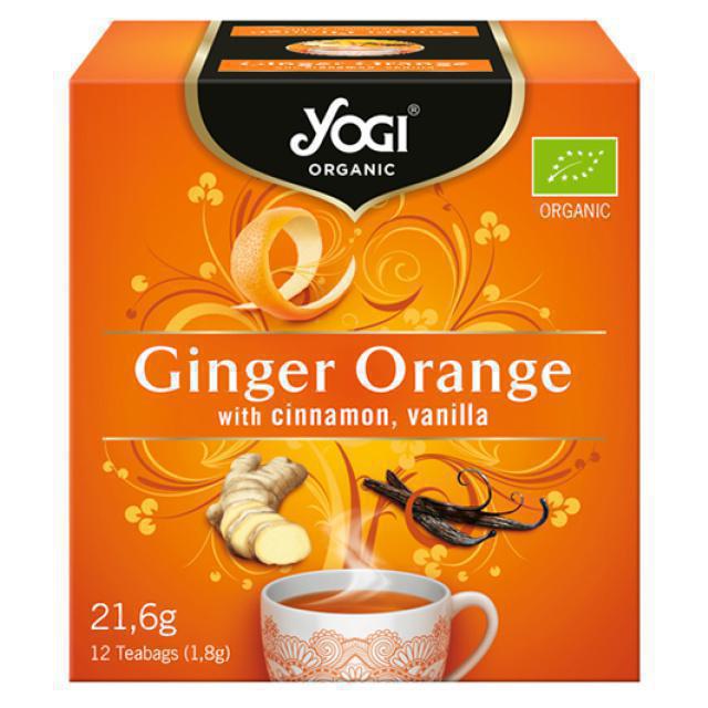Yogi Tea Τσάι Ginger and Orange 21.6gr