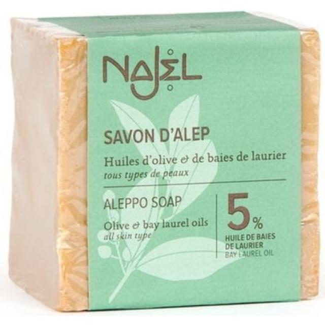 Najel Σαπούνι Χαλεπίου με Ελαιόλαδο & 5% Δαφνέλαιο 190gr