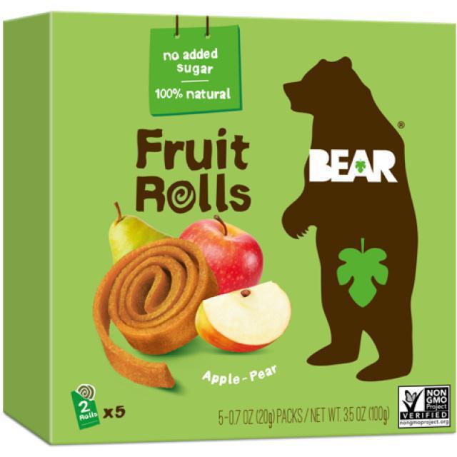 Bear Fruit Rolls Μήλο 5x20gr Χ/ΓΛ