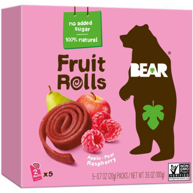 Bear Fruit Rolls Σμέουρο 5x20gr Χ/ΓΛ