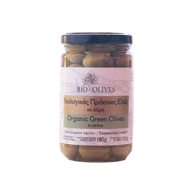 Bio Olives Ελιές Πράσινες Αμφίσσης Σε Άλμη 180gr
