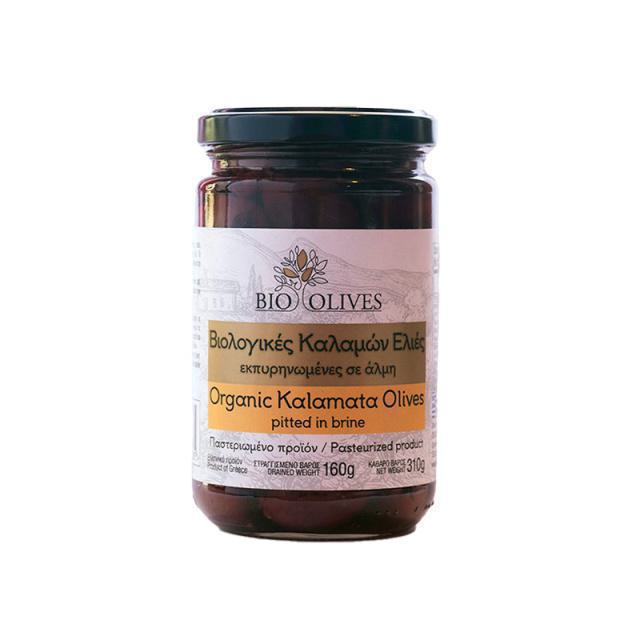 Bio Olives Ελιές Καλαμών Εκπυρηνωμένες Σε Άλμη 160gr