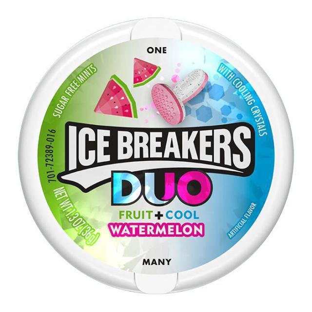 Ice Breakers Duo Καραμέλες Με Γεύση Καρπούζι 36gr Χ/Ζ