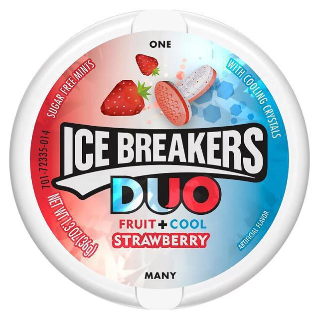 Ice Breakers Duo Καραμέλες Με Γεύση Φράουλα 36gr Χ/Ζ