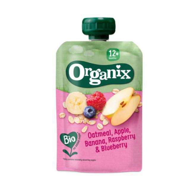 Organix Φρουτοπολτός Βρώμη & Φρούτα +12Μηνών 100gr