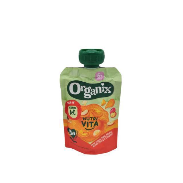 Organix Φρουτοπολτός “Nutri Vita” με Γλυκοπατάτα & Φρούτα +6 Μηνών 100gr