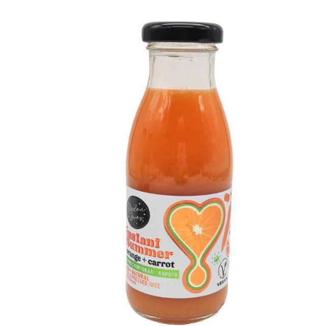 Instant Summer Φυσικός Χυμός Πορτοκάλι Και Καρότο Vegan 250ml
