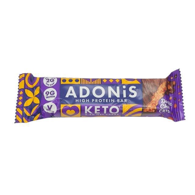 Adonis Keto High Protein Μπάρα Με Διπλή  Σοκολάτα 45g