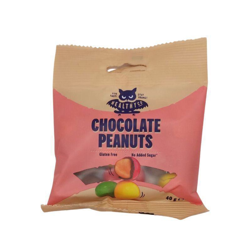 HealthyCo Chocolate Peanuts Φυστίκια Με Σοκολάτα Γάλακτος Και Τραγανή Επικάλυψη Χ/Ζ X/ΓΛ 40GR
