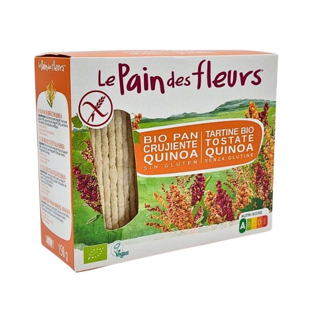 Le Pain Des Fleurs Τραγανές Φέτες Ψωμιού Από Κινόα  Βιολογικές 150gr Χ/ΓΛ